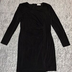 Calvin Klein Black Long Sleeve Dress